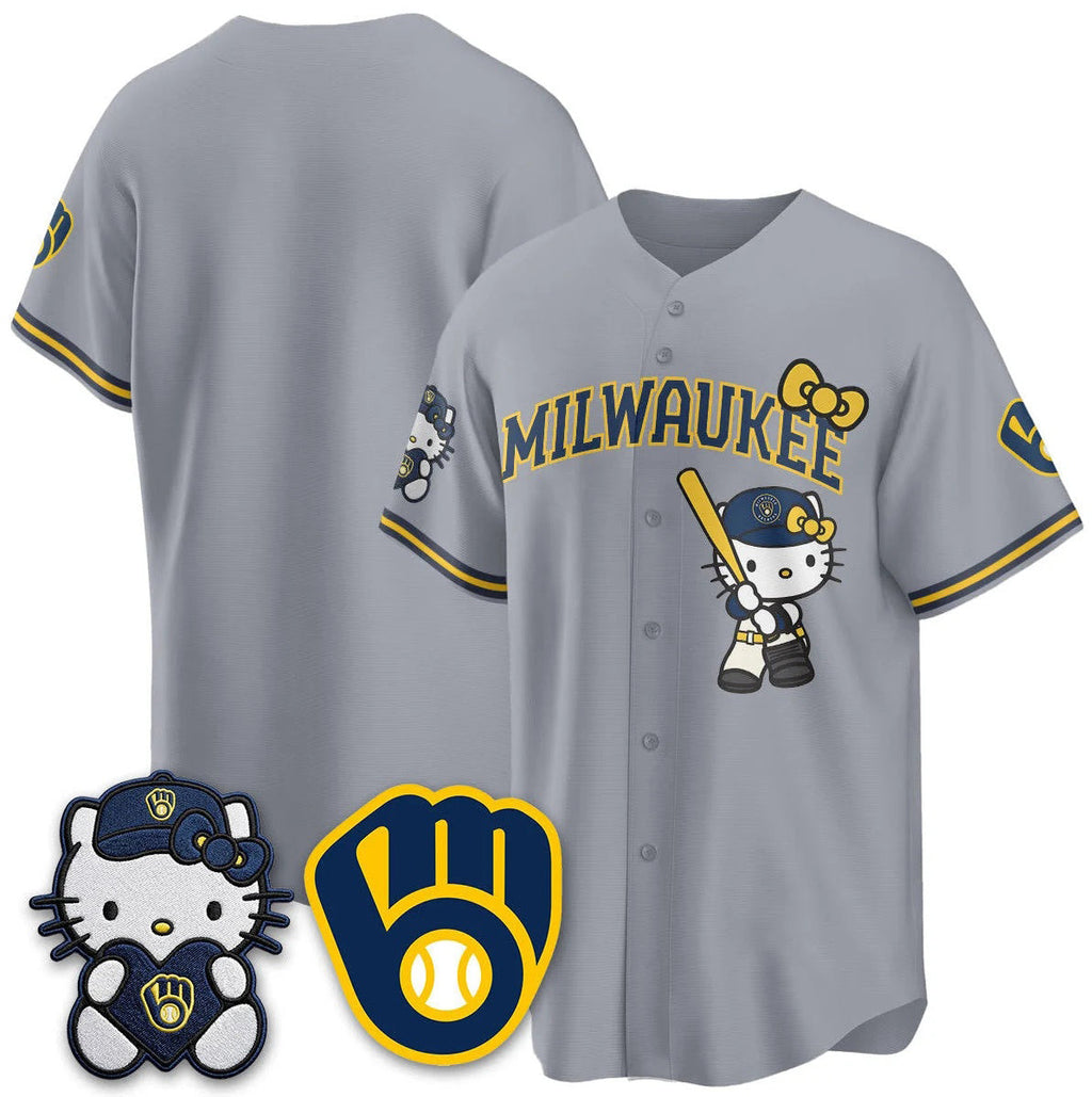 Milwaukee Brewers Gray BUTLER Meow KT Night Vapor Limited All Stitched Jersey
