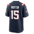 NE.Patriots #15 Behren Morton Navy Team Game jersey BUTLER