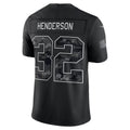 NE.Patriots #32 TreVeyon Henderson Black 2026 Salute to Service Stitched Limited jersey BUTLER