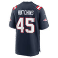 NE.Patriots #45 Quintayvious Hutchins Navy Team Game jersey BUTLER