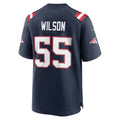 NE.Patriots #55 Jared Wilson Navy Team Game Jersey BUTLER