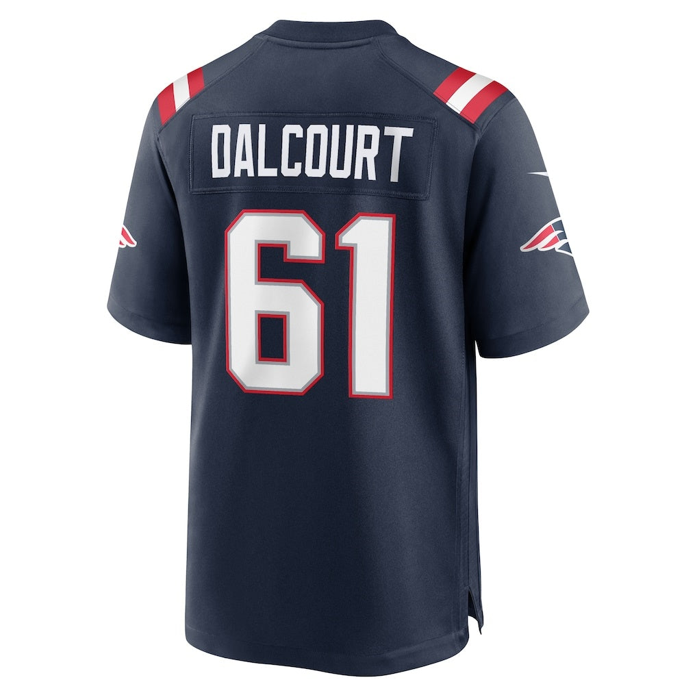 NE.Patriots #61 Darrian Dalcourt Navy Team Game Jersey BUTLER