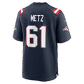 NE.Patriots #61 Lorenz Metz Navy Team Game jersey BUTLER