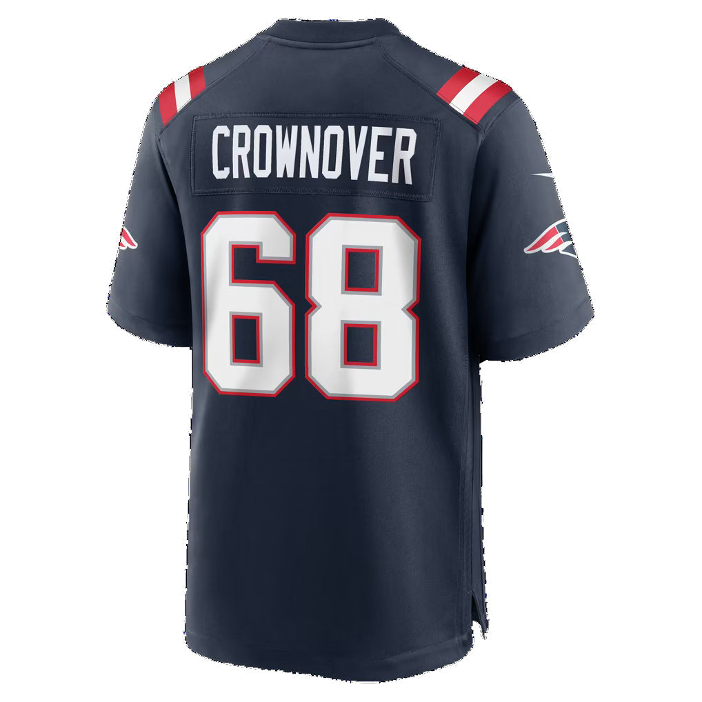 NE.Patriots #68 Dametrious Crownover Navy Team Game jersey BUTLER