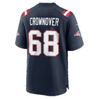 NE.Patriots #68 Dametrious Crownover Navy Team Game jersey BUTLER
