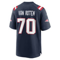 NE.Patriots #70 Greg Van Roten Navy Team Game Jersey BUTLER