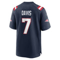 NE.Patriots #7 Carlton Davis Navy Team Game Jersey BUTLER