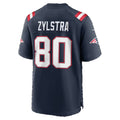 NE.Patriots #80 Shane Zylstra Navy Team Game jersey BUTLER