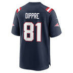 NE.Patriots #81 CJ Dippre Navy Team Game Jersey BUTLER