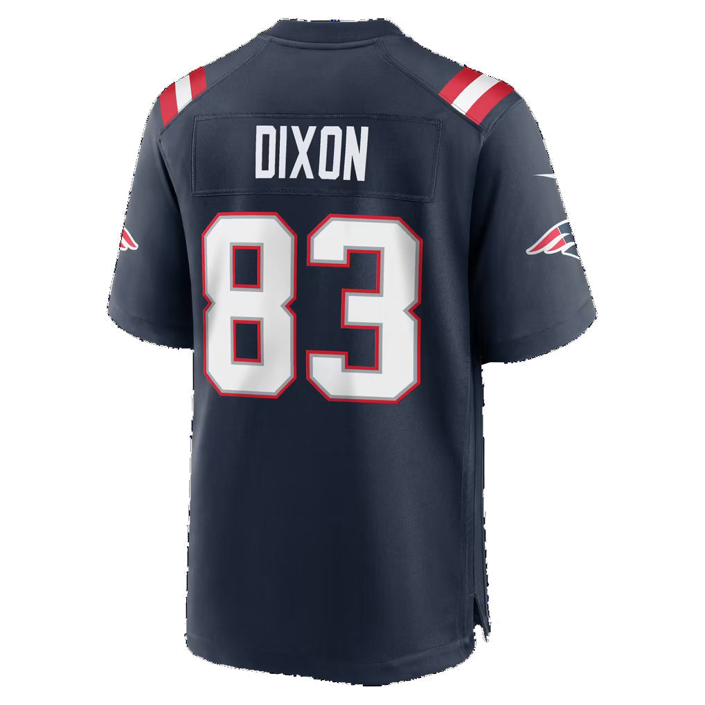 NE.Patriots #83 Kyle Dixon Navy Team Game jersey BUTLER
