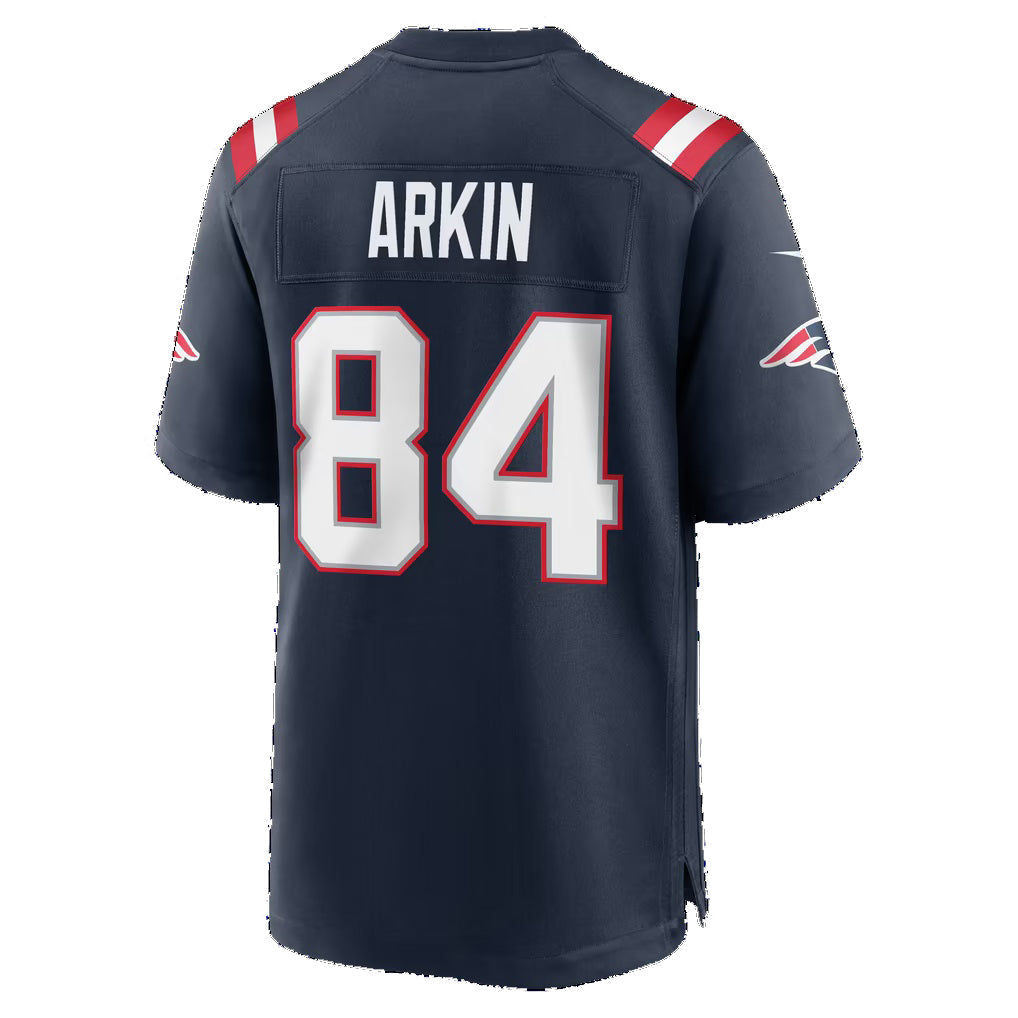 NE.Patriots #84 Tanner Arkin Navy Team Game jersey BUTLER