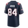 NE.Patriots #84 Tanner Arkin Navy Team Game jersey BUTLER
