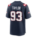 NE.Patriots #93 Leonard Taylor Navy Team Game Jersey BUTLER