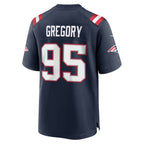 NE.Patriots #95 Eric Gregory Navy Team Game Jersey BUTLER