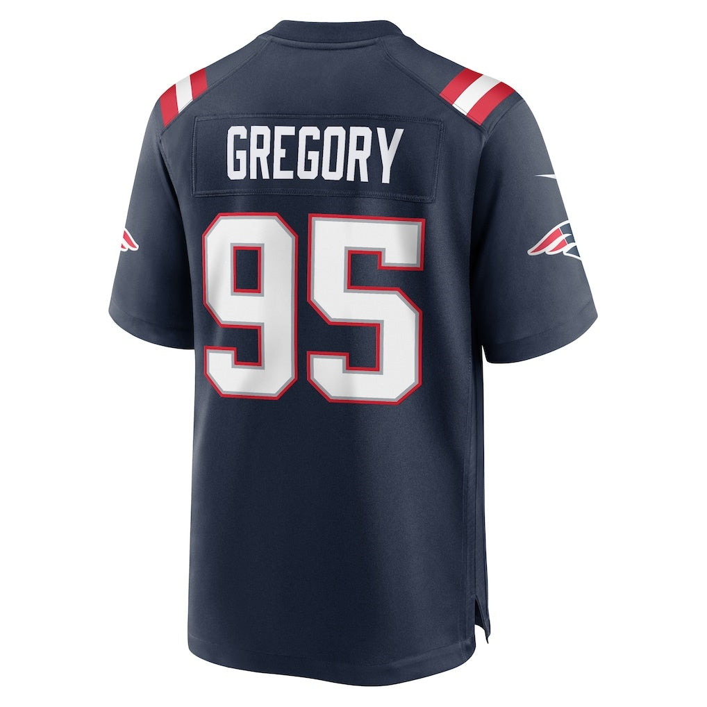 NE.Patriots #95 Eric Gregory Navy Team Game Jersey BUTLER