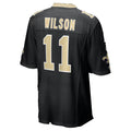 NO.Saints #11 Zach Wilson Black Team Game jersey BUTLER
