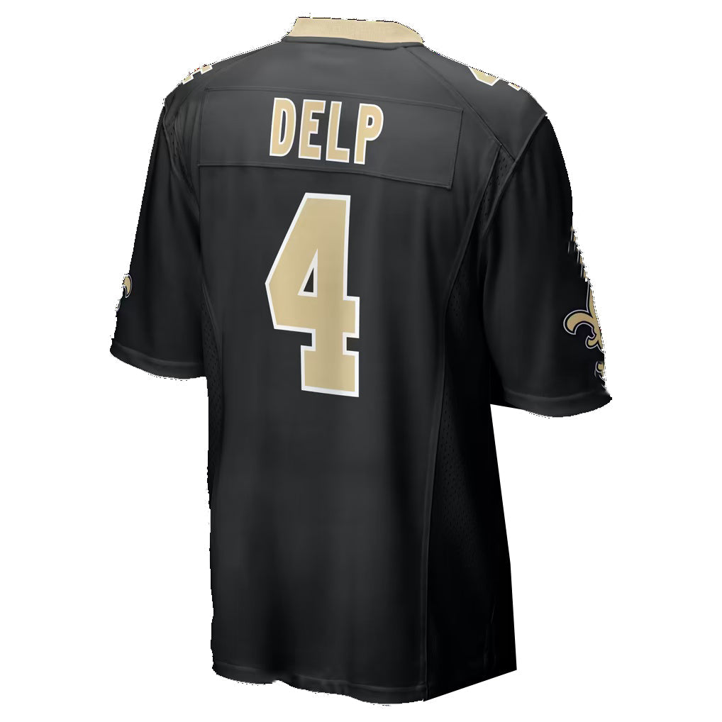 NO.Saints #4 Oscar Delp Black Team Game jersey BUTLER