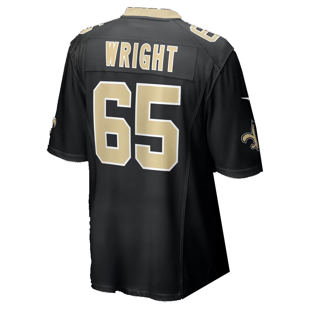 NO.Saints #65 Jeremiah Wright Black BUTLER Team Game Jersey