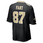 NO.Saints #87 Noah Fant Black Team Game jersey BUTLER