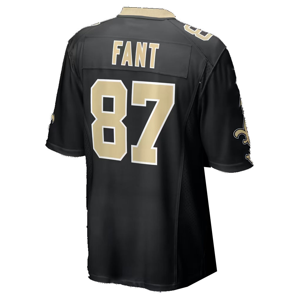 NO.Saints #87 Noah Fant Black Team Game jersey BUTLER