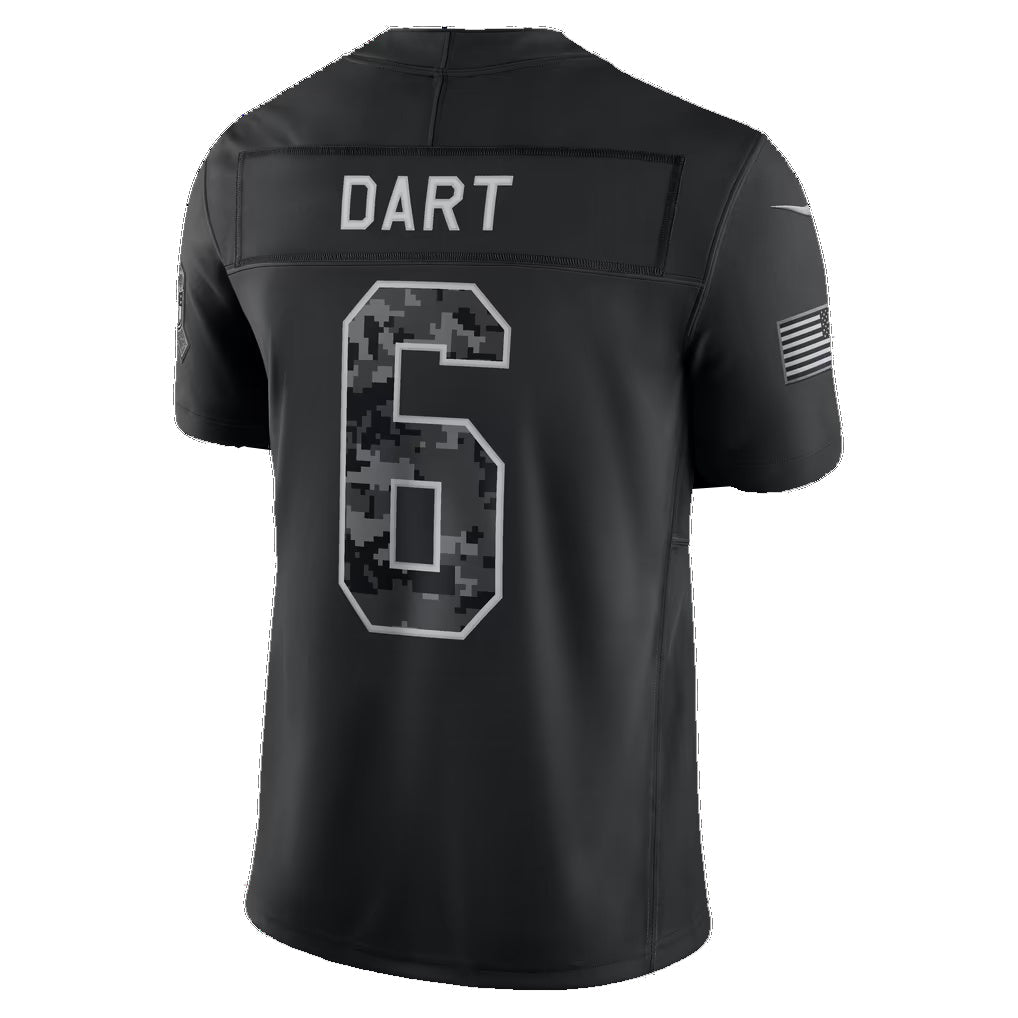 NY.Giants #6 Jaxson Dart Black 2026 Salute to Service Stitched Limited jersey BUTLER