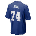 NY.Giants #74 J.C. Davis Royal BUTLER Team Game Jersey