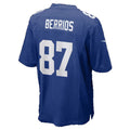 NY.Giants #87 Braxton Berrios Royal Team Game jersey BUTLER