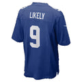 NY.Giants #9 Isaiah Likely Royal Team Game jersey BUTLER