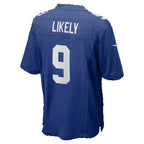 NY.Giants #9 Isaiah Likely Royal Team Game jersey BUTLER