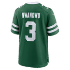 NY.Jets #3 Kene Nwangwu Legacy Green Team Game jersey BUTLER