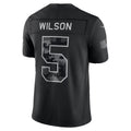 NY.Jets #5 Garrett Wilson Black 2026 Salute to Service Stitched Limited jersey BUTLER