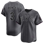 New York Mets #3 Carson Benge Navy City Connect Stitched Jersey BUTLER