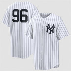 New York Yankees #96 George Lombard Jr White No Name Home Limited Stitched Jersey BUTLER