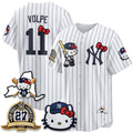New York Yankees #11 Anthony Volpe Stripes White BUTLER Meow KT 2026 Vapor Limited All Stitched Jersey