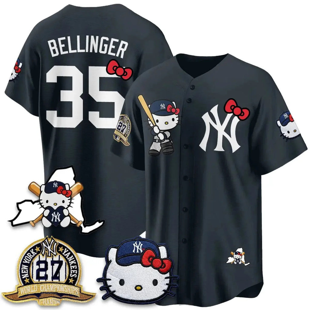 New York Yankees #35 Cody Bellinger Navy BUTLER Meow KT 2026 Vapor Limited All Stitched Jersey
