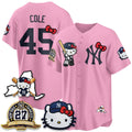 New York Yankees #45 Gerrit Cole Pink BUTLER Meow KT 2026 Vapor Limited All Stitched Jersey