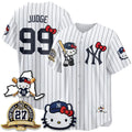 New York Yankees #99 Aaron Judge Stripes White BUTLER Meow KT 2026 Vapor Limited All Stitched Jersey
