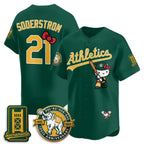 Oakland Athletics #21 Tyler Soderstrom Green BUTLER Meow KT 2026 Vapor Limited Stitched Jersey