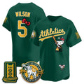 Oakland Athletics #5 Jacob Wilson Green BUTLER Meow KT 2026 Vapor Limited Stitched Jersey