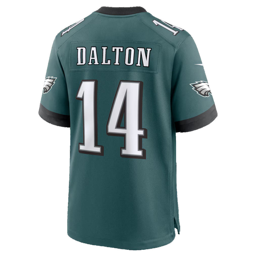 P.Eagles #14 Andy Dalton Midnight Green Team Game Jersey BUTLER