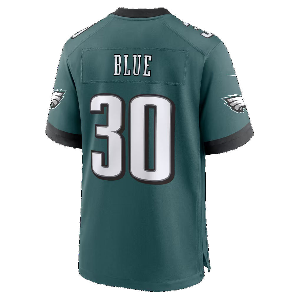 P.Eagles #30 Jaydon Blue Midnight Green Team Game jersey BUTLER