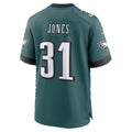 P.Eagles #31 Jonathan Jones Midnight Green Team Game jersey BUTLER