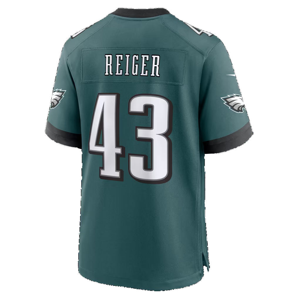 P.Eagles #43 Mason Reiger Midnight Green Team Game jersey BUTLER