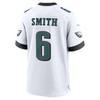 P.Eagles #6 DeVonta Smith White Game Jersey BUTLER