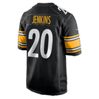 P.Steelers #20 Rayshawn Jenkins Black Team Game jersey BUTLER