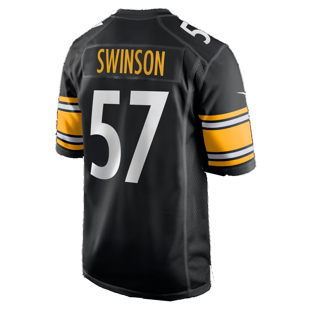P.Steelers #57 Bradyn Swinson Black Team Game jersey BUTLER