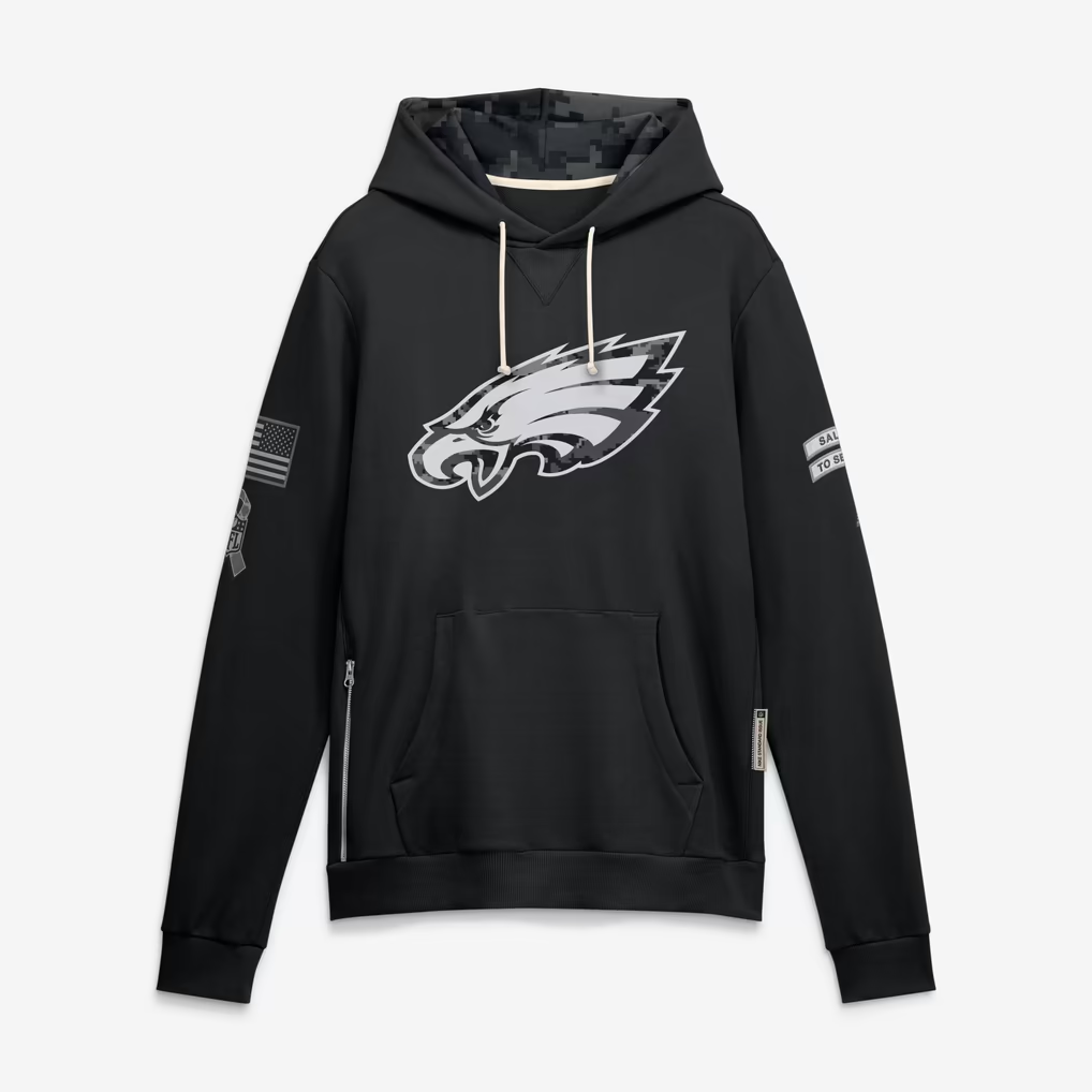 P.Eagles 2026 Salute To Service Club Pullover Hoodie Cheap sale Birthday and Christmas gifts Stitched American Jersey BUTLER