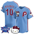 Philadelphia Phillies #10 J.T. Realmuto Light Blue BUTLER Meow KT Vapor Limited V2 Stitched Jersey