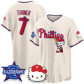 Philadelphia Phillies #7 Trea Turner Cream BUTLER Meow KT Vapor Limited V2 Stitched Jersey