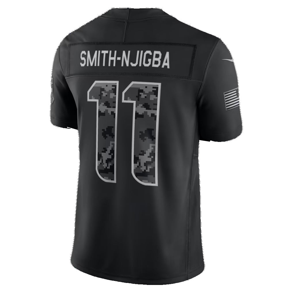 S.Seahawks #11 Jaxon Smith-Njigba Black 2026 Salute to Service Stitched Limited jersey BUTLER